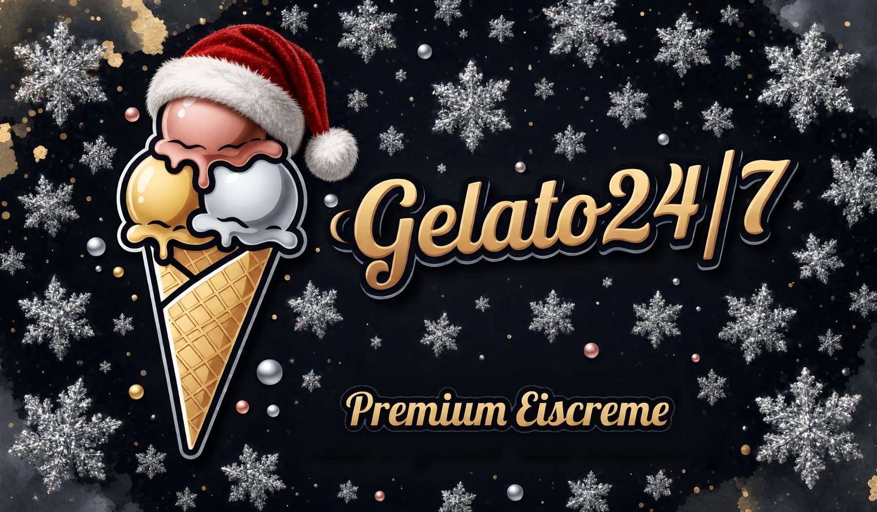 Gelato 24/7 – Premium Eiscreme im Weihnachtsmotiv